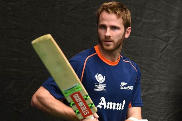 New Zealand captain Kane Williamson during the nets session at the Cardiff Wales Stadium. (Picture: PA)