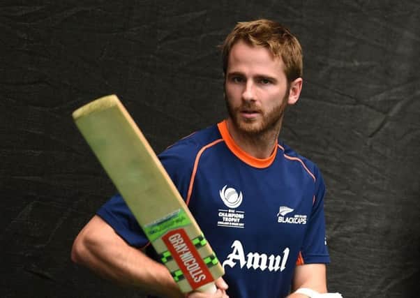 New Zealand captain Kane Williamson during the nets session at the Cardiff Wales Stadium. (Picture: PA)