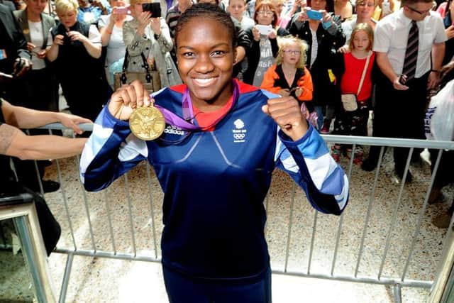 Adams with her London gold