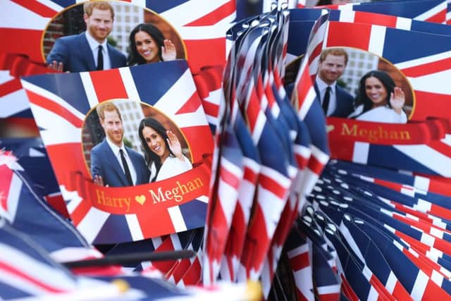 Souvenirs in Windsor ahead of the wedding of Prince Harry and Meghan Markle. PIC: PA