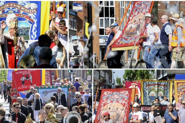 The With Banners Held High March makes its way through Wakefield. Pictures: Simon Hulme