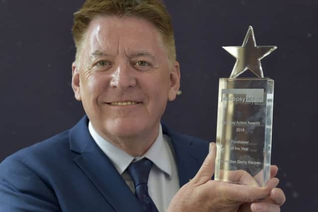 Epilepsy action awards tues 22nd may 2018
Coun Gerry Harper with his fund raising award
