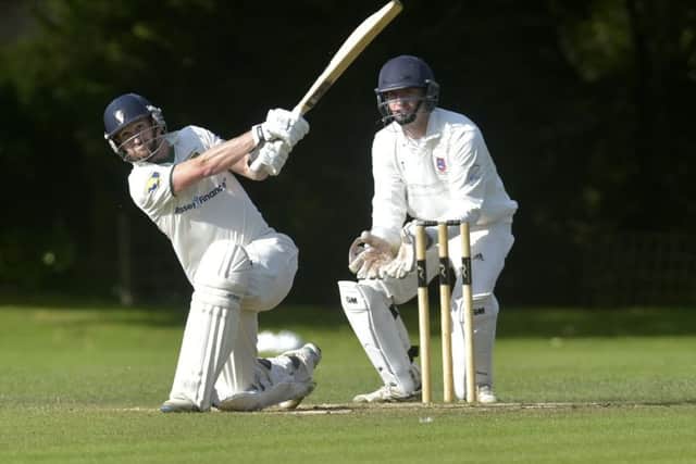 Lee Goddard on the attack.