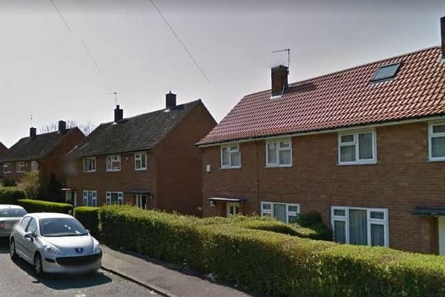 Google image of Queenshill Avenue in Moortown, where the second most bid on house was