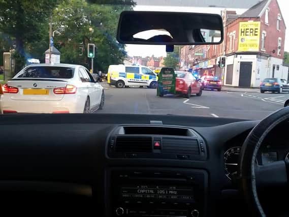 The serious crash on Roundhay Road
