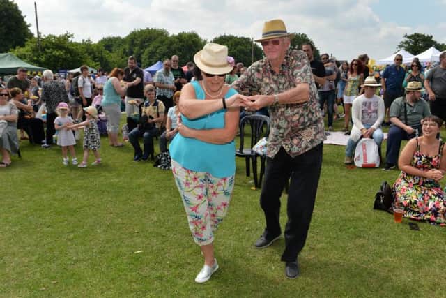 Corinne and John Haywood dancing at the Meanwood Festival Fun Day.
28 May 2018. Picture Bruce Rollinson
