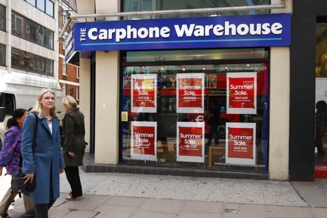 Library image of a Carphone Warehouse branch Photo: Sean Dempsey/PA Wire