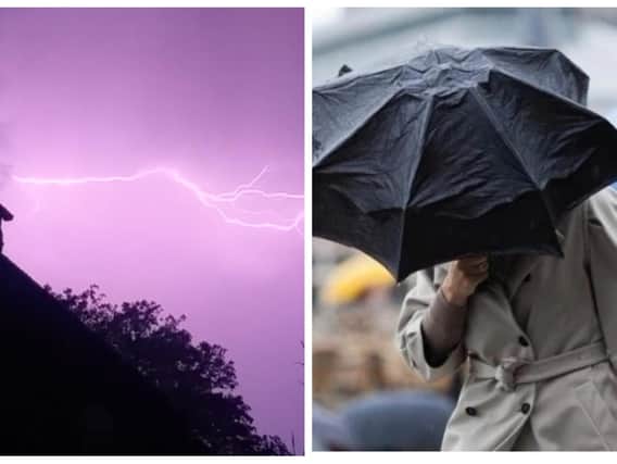 Could Leeds be hit bu thunder and hail?
Left pic: Andrew Manning