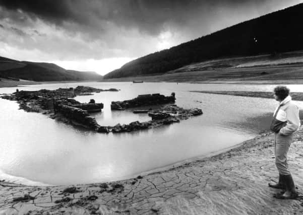 2nd October 1990.

The Derwent Reservoir which is just over a third full. For the past two years the water has been so low the ruins of the village can be seen.