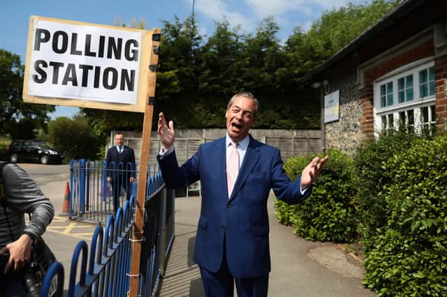 Nigel Farage's Brexit Party topped the polls at the European Elections (Photo: Getty Images)