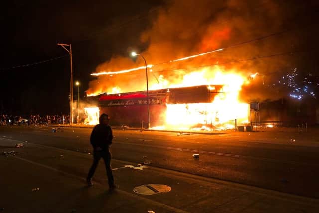 George Floyd's death in police custody has sparked protests in Minneapolis (Getty Images)