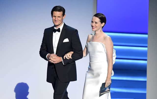 Matt Smith and Claire Foy at the 2017 Emmy Awards ceremony (picture: Kevin Winter/Getty Images)