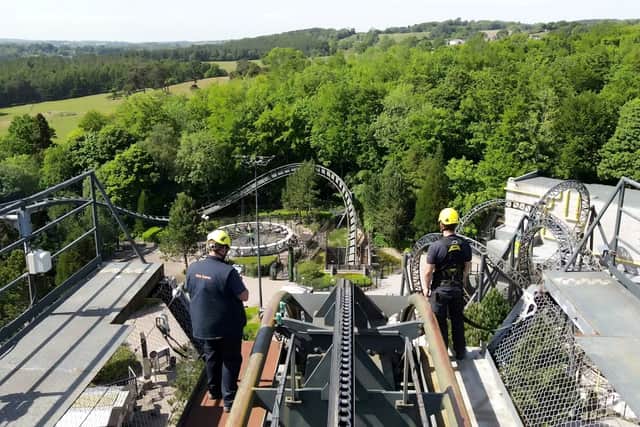Ever wondered what Alton Towers looks like completely empty? Now you know (Photo: SWNS)